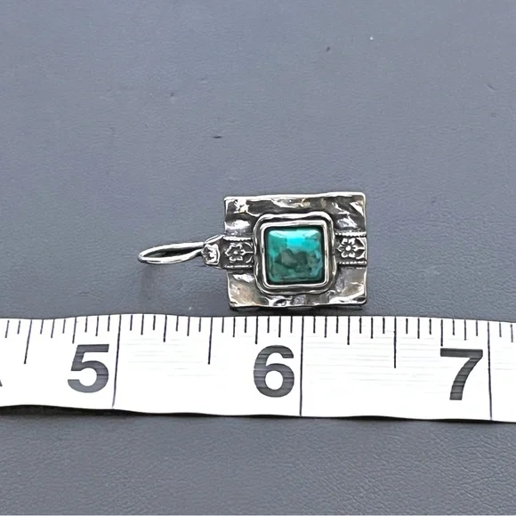 🔴SOLD🔴 Shablool Didae sterling silver turquoise earrings - Picture 6 of 7